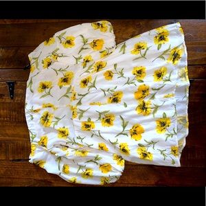 Off the shoulder One piece Floral Suit